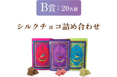 B賞：20名様 シルクチョコ詰め合わせ